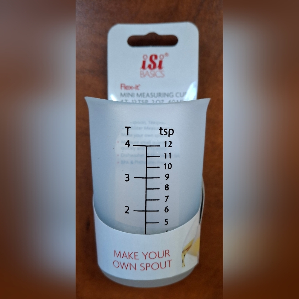 iSi Basics Flex It Mini Measuring Cup 4 Tsp B26900 Clear